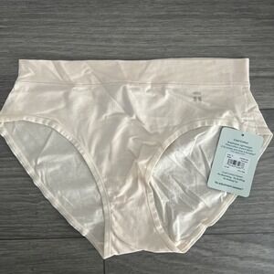 NWT Tommy John Womens Cool Cotton High-Rise Brief Parchment Size S